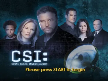 CSI Crime Scene Investigation screen shot title